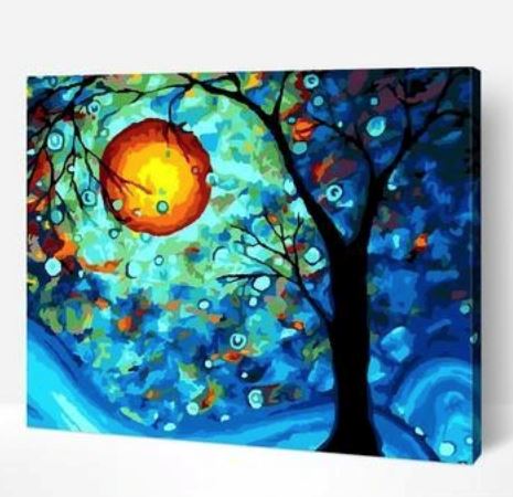 See how to frame your painting by numbers