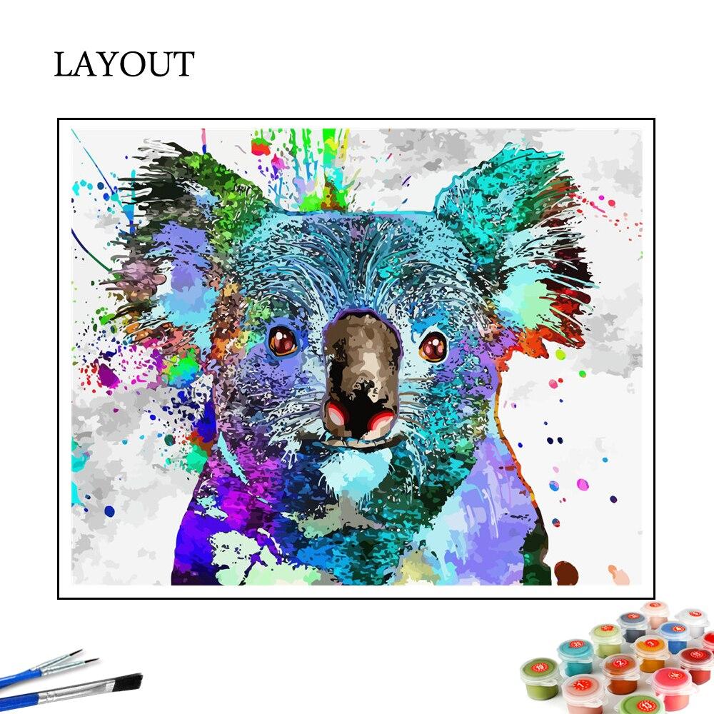 Colorful Koala- World Paint by Numbers™ Kits DIY