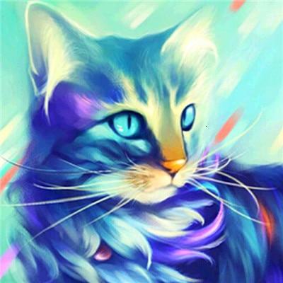 Neon Cat - World Diamond Painting™ 5D DIY – World Paint by Numbers