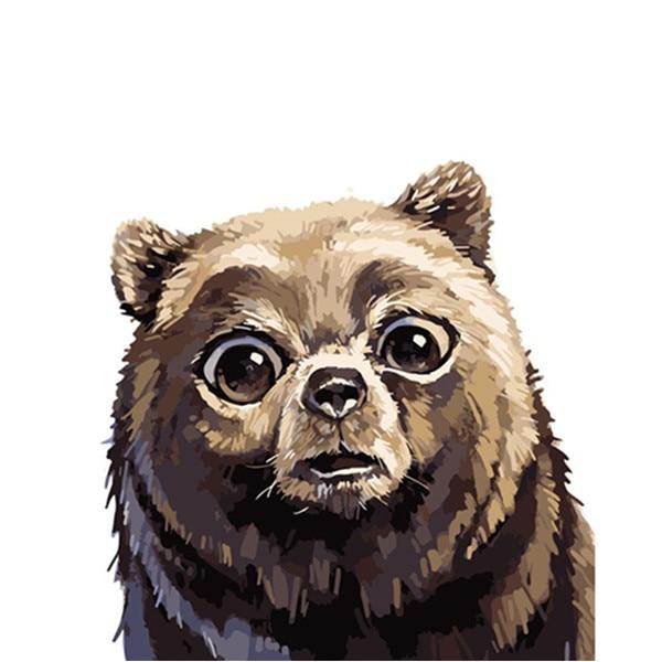 Scared Bear - World Paint by Numbers™ Kits DIY