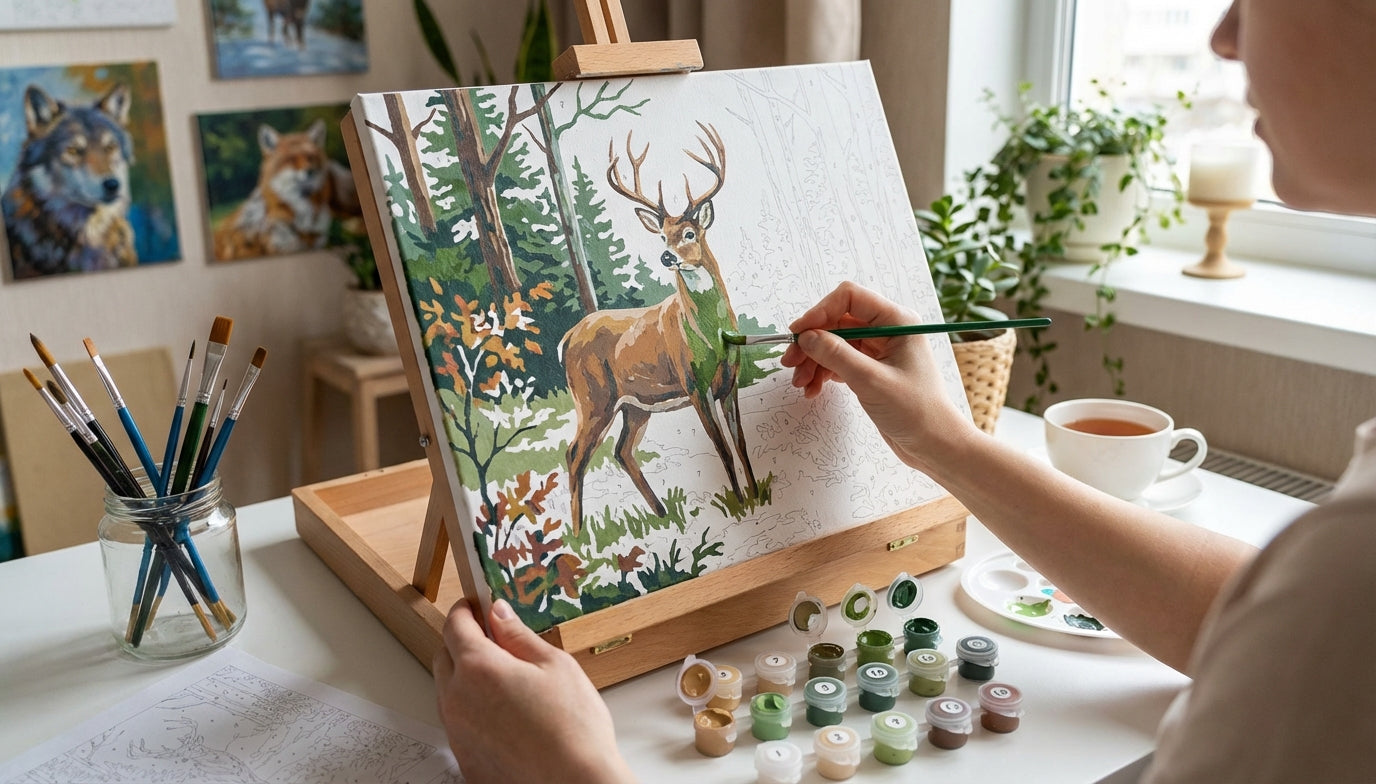 Wildlife & Nature PBN Kits for Adults: Explore Art