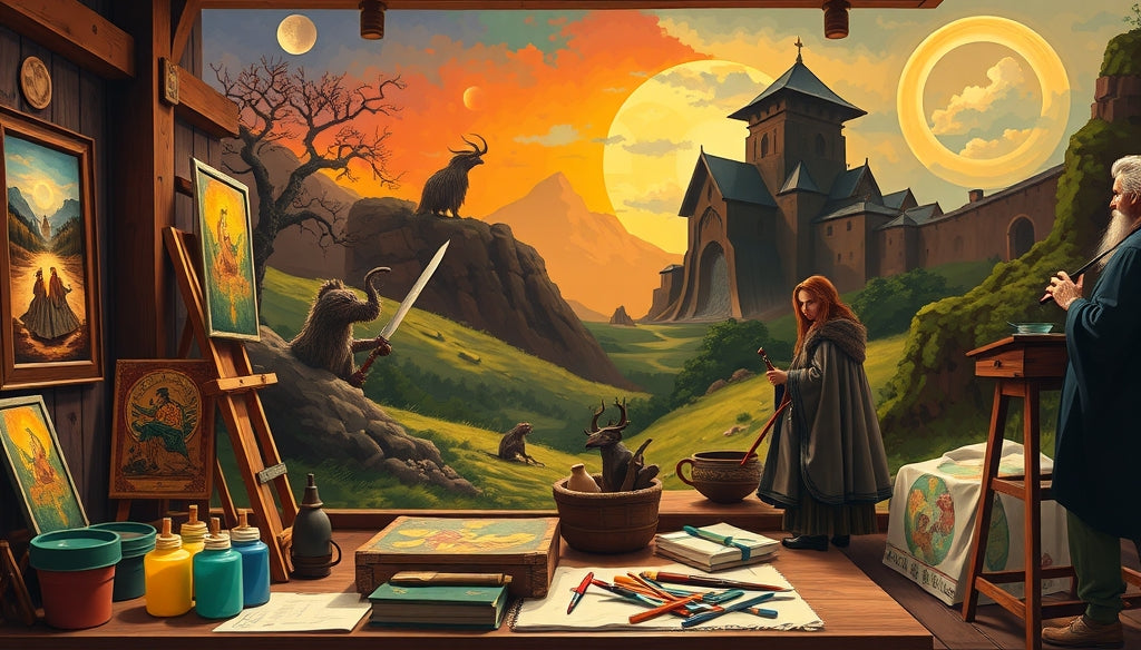 Custom Paint by Numbers Kits for Couples: Paint Your Love Story with Middle-earth Themes