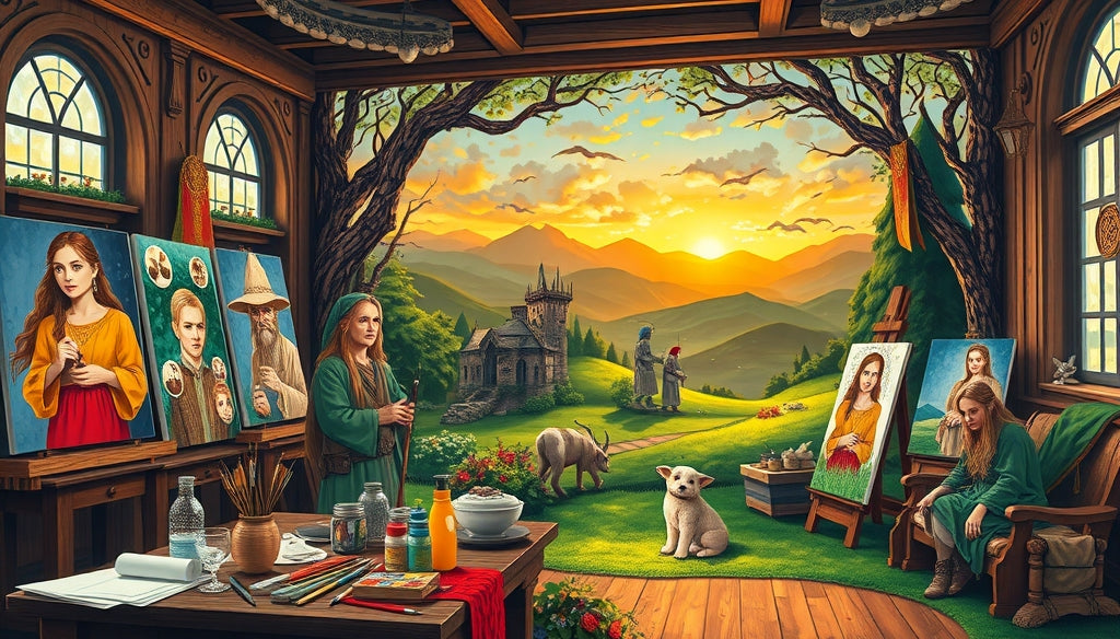 Bring Fantasy to Life: Wildlife and Nature Paint by Numbers Kits for The Lord of the Rings Fans