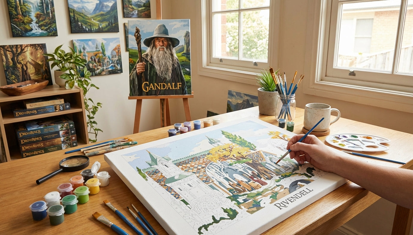 The Secret to Stress-Free Art: Iconic Lord of the Rings Paint by Numbers Kits