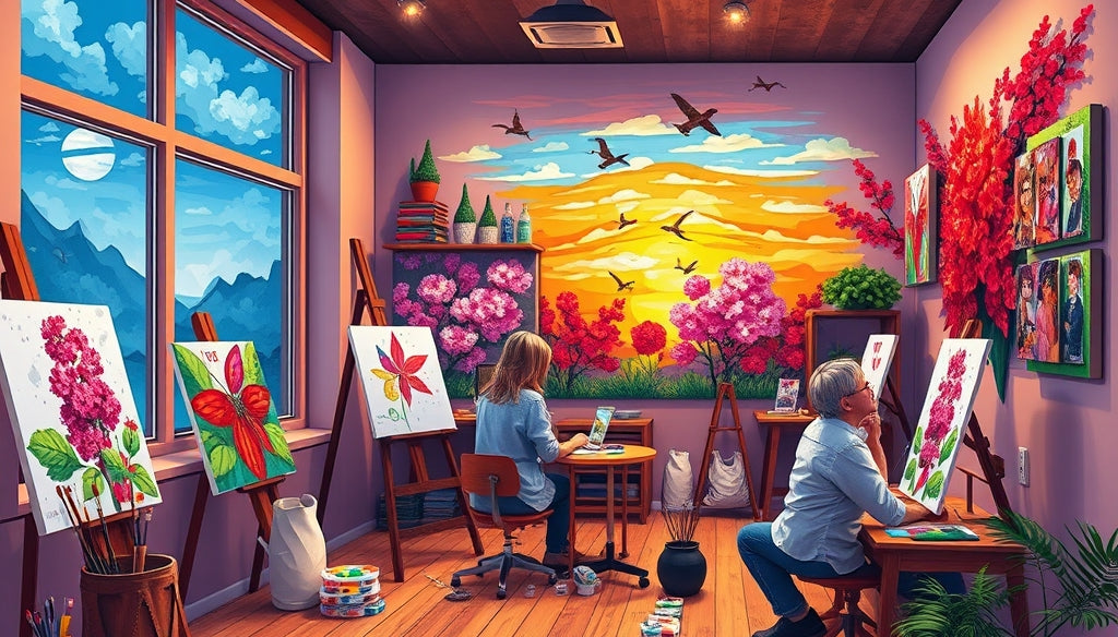 Transform Your Space: Ocean and Beach Paint by Numbers Kits for Home Decor