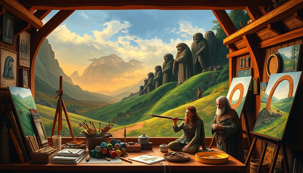 Where to Buy Premium Paint by Numbers Kits Featuring Iconic Scenes from The Lord of the Rings with Free Shipping in the USA