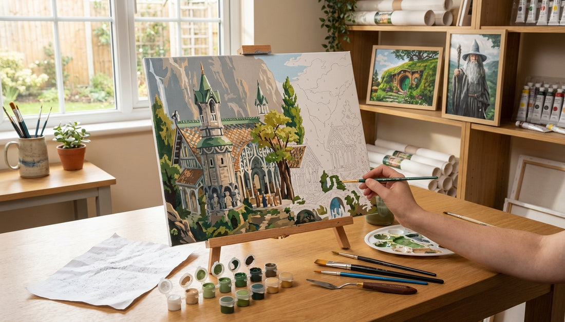 Bring Rivendell Home: Stunning Lord of the Rings Paint by Numbers for Sale