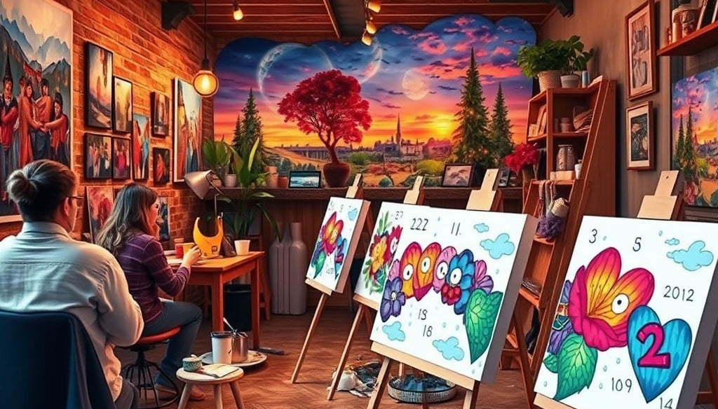 Create Masterpieces with Paint by Numbers Kits Using High-Quality Acrylic Paint