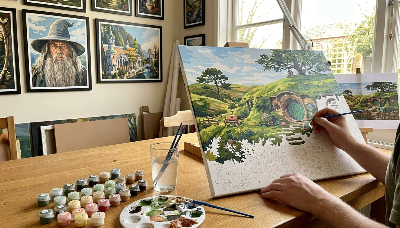 Relieve Stress the Hobbit Way: Why LOTR Paint by Numbers is Your New Favorite Hobby
