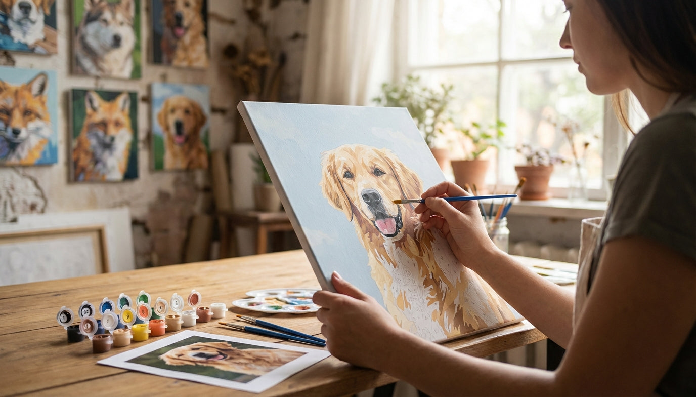 Your Photo to Art: Custom PBN for Pet Lovers