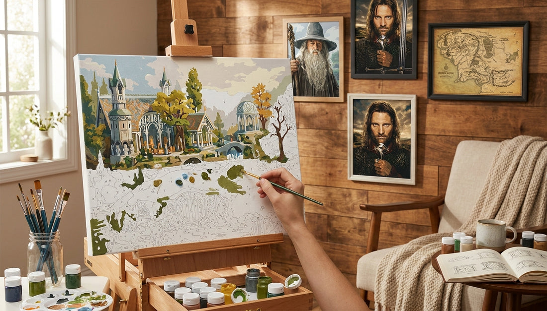 Therapeutic Art: How Lord of the Rings Paint by Numbers Relieves Stress