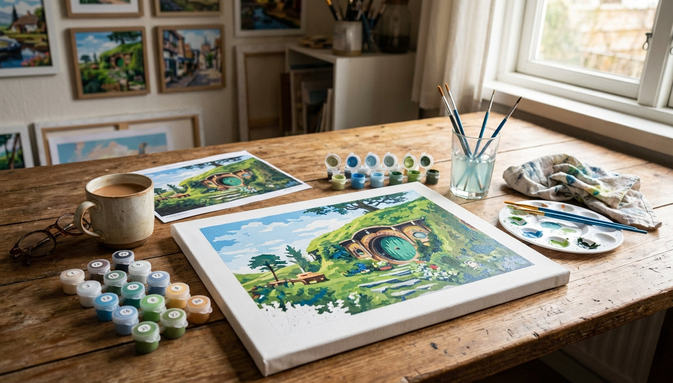 Discover Your Shire Serenity: LotR Paint by Numbers for Relaxation