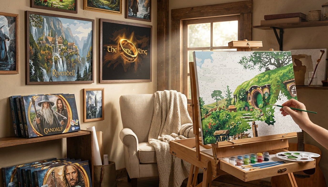 Beyond the Canvas: What Comes in the Best Lord of the Rings Paint by Numbers Kits