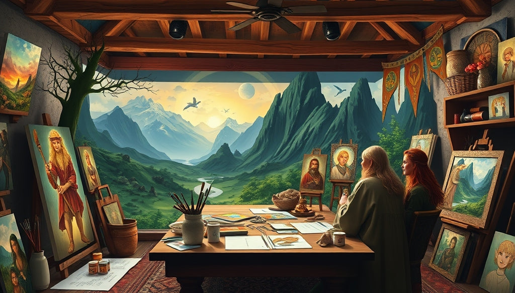 Unique Christmas-themed Paint by Numbers Kits Perfect for Fans of the Lord of the Rings