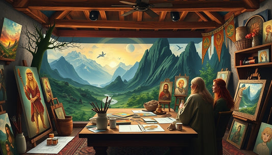 Unique Christmas-themed Paint by Numbers Kits Perfect for Fans of the Lord of the Rings
