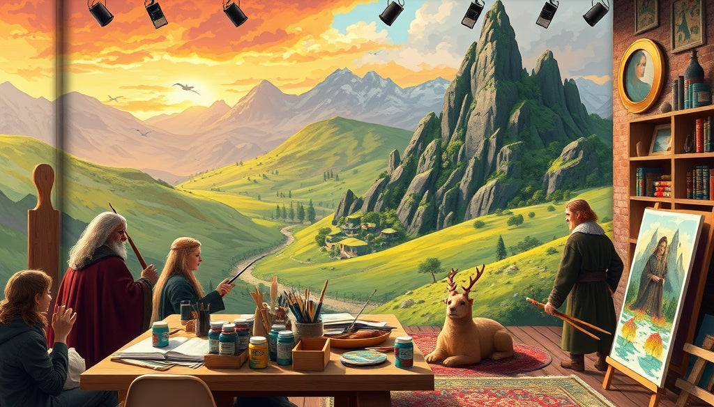 Top 10 Cheap Paint by Numbers Kits for Beginners featuring Middle-earth Scenes