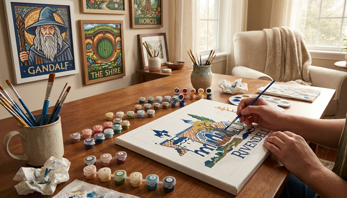 Find Your Fellowship Lord of the Rings Paint by Numbers for Creative Souls