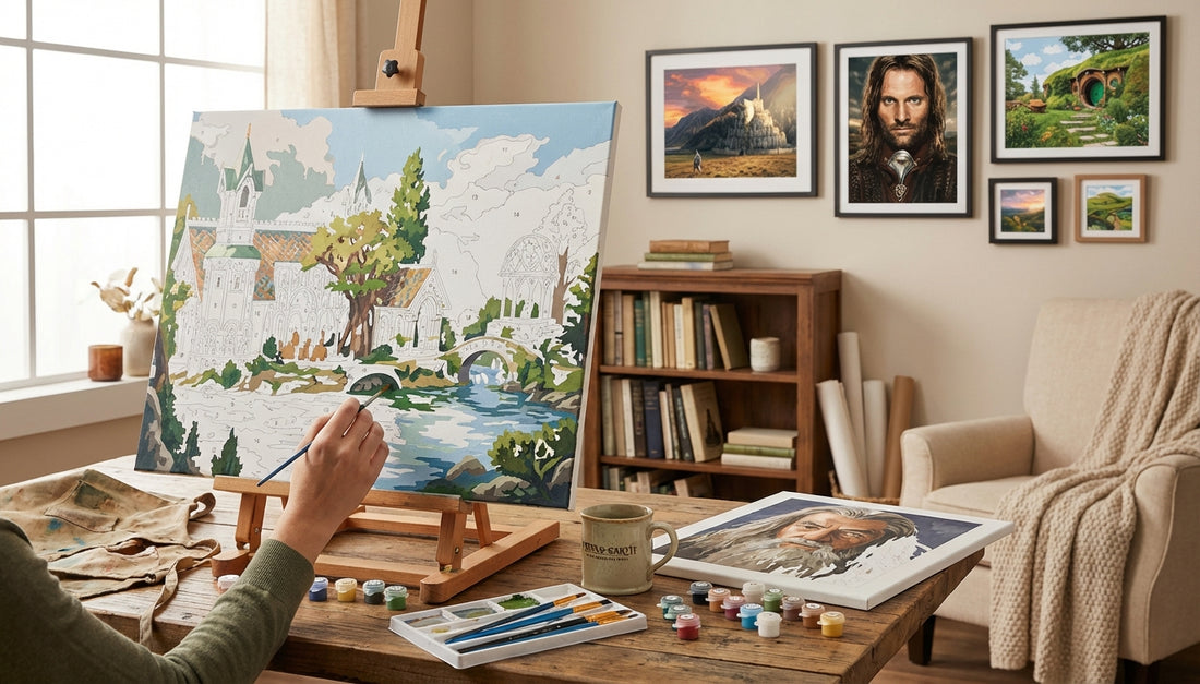 From Mordor to Minas Tirith: Iconic Lord of the Rings Paint by Numbers
