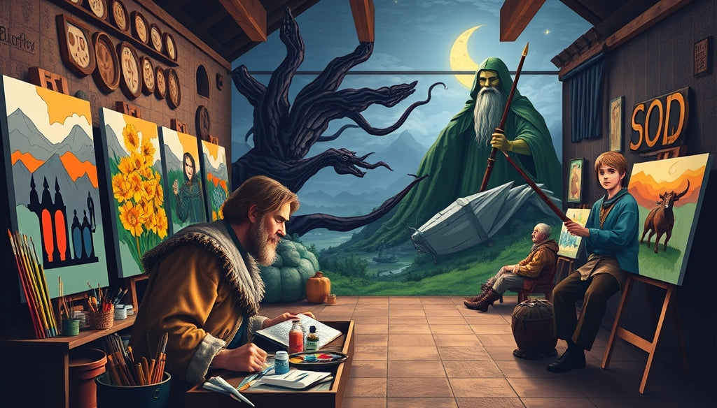 Top Picks for Extra Large Paint by Numbers Kits for Experienced Painters in The Lord of the Rings Style