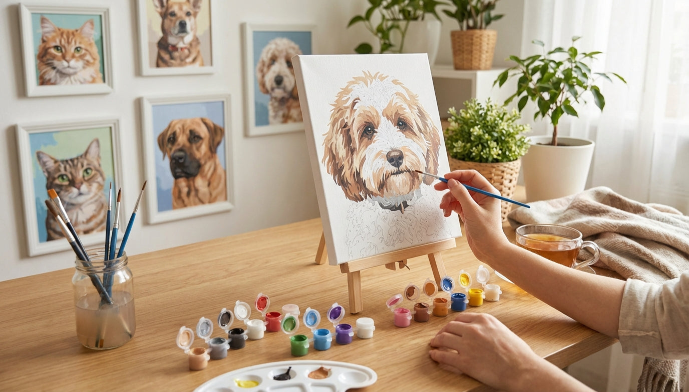 Melt Your Stress Away: Why Adults Love Custom Paint By Numbers Kits for Pets