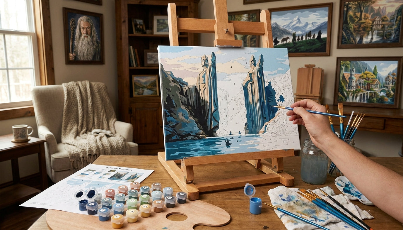 High-Quality Acrylics: Lord of the Rings Paint by Numbers for Vivid Sc ...