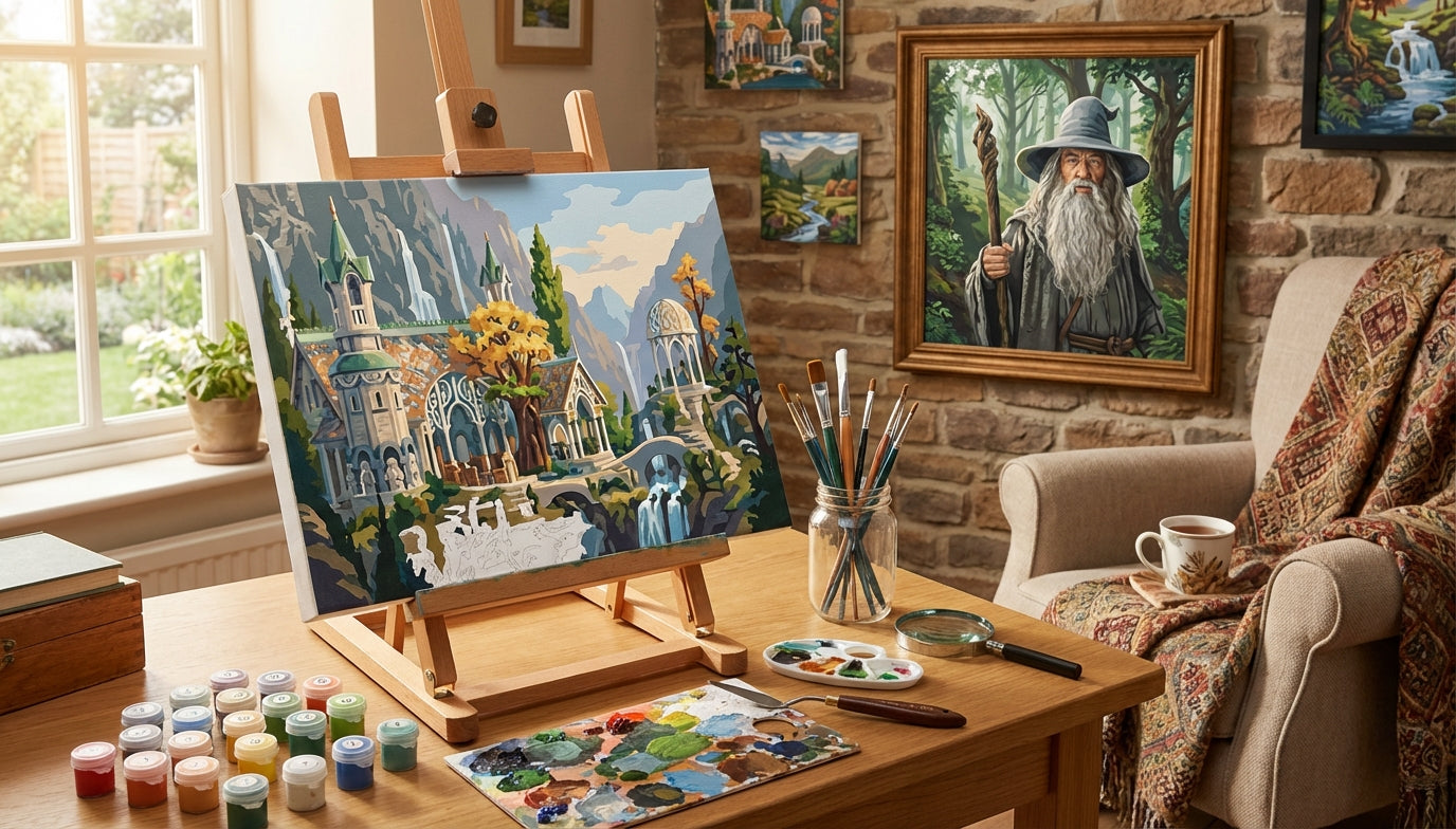 Elevate Your Art: Pro Tips for Lord of the Rings Paint by Numbers with Fine Details