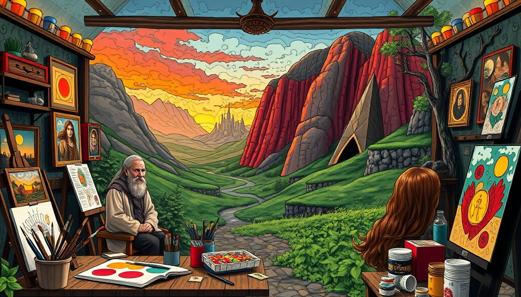 Transform Your Home Decor: Ocean and Beach-Themed Paint by Numbers Kits from The Lord of the Rings