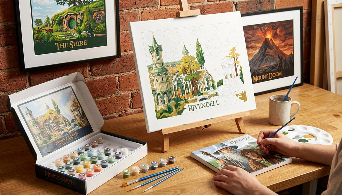 Beyond the Shire: Detailed Lord of the Rings Paint by Numbers Kits for True Fans