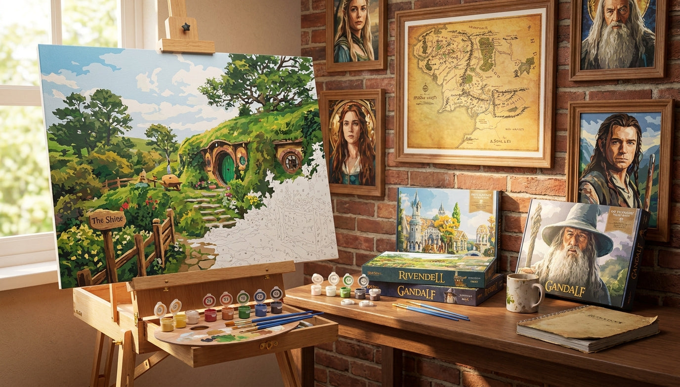 You Won't Believe the Calm Lord of the Rings Paint by Numbers Brings