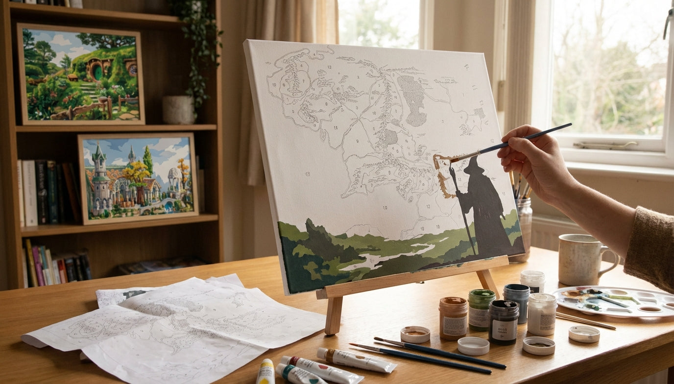 Your Journey Begins: Easy Lord of the Rings Paint by Numbers Kits for Beginners