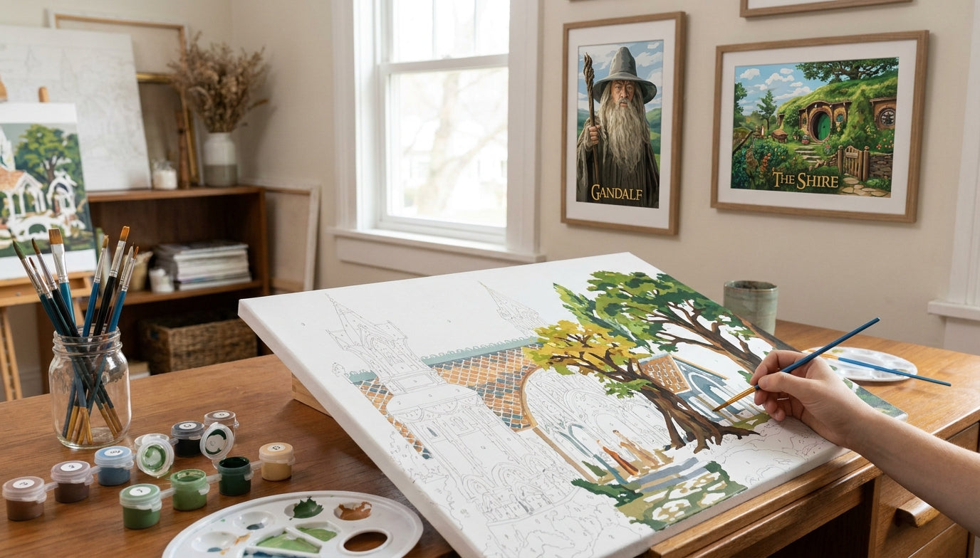 From Mordor to the Shire: Explore LOTR Paint by Numbers Kits for Every Skill Level