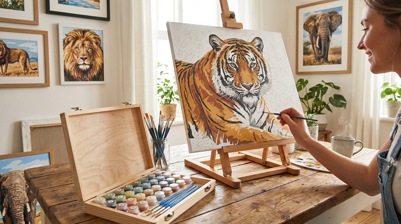 Wildlife PBN Kits: Nature's Beauty on Canvas