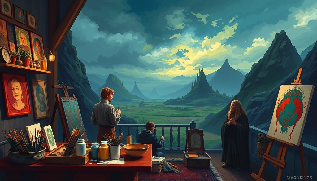 Where to Buy Premium Paint by Numbers Kits with Free Shipping in the USA Featuring Middle-earth Scenes