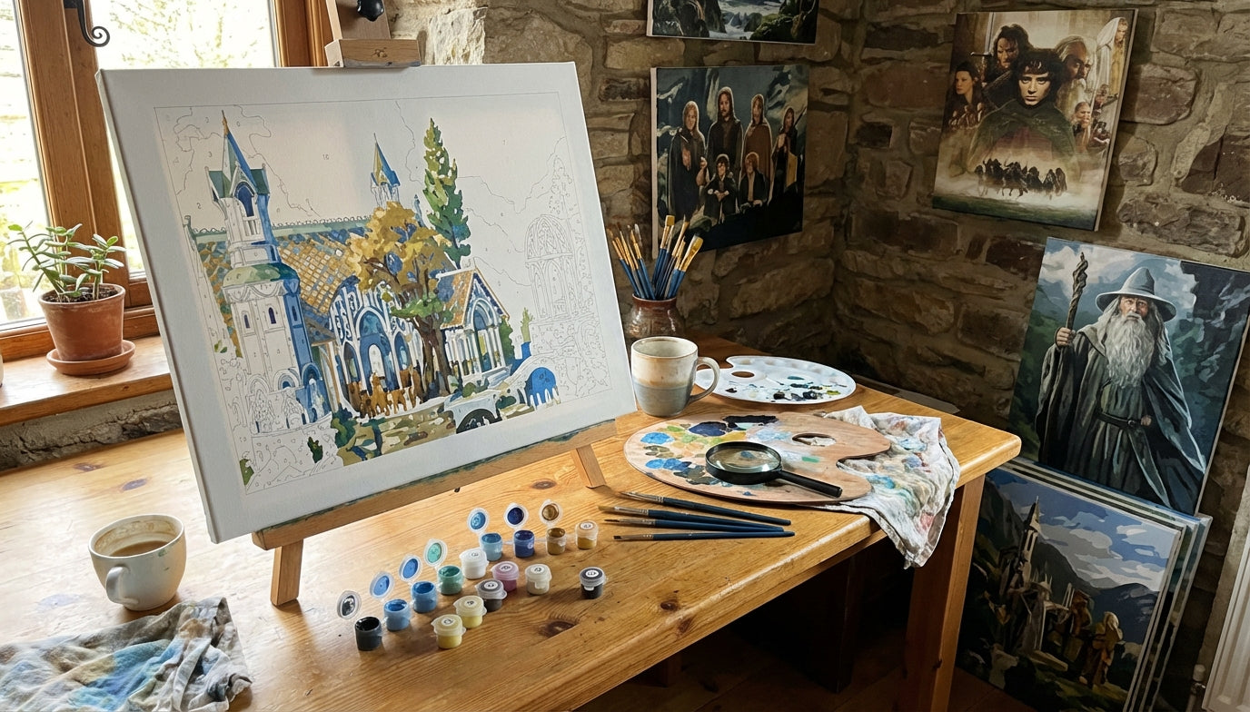The One Hobby to Rule Them All: Lord of the Rings Paint by Numbers for Adults