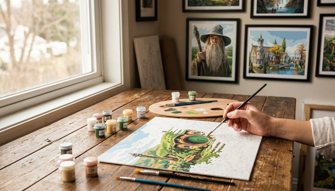 Beyond the Screen: Bring LoTR to Life with Detailed Paint by Numbers Canvas Kits