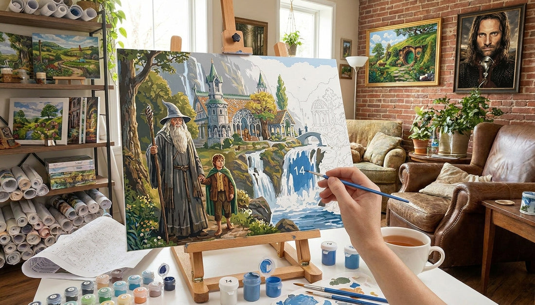 The Unexpected Journey: My First Lord of the Rings Paint by Numbers Experience