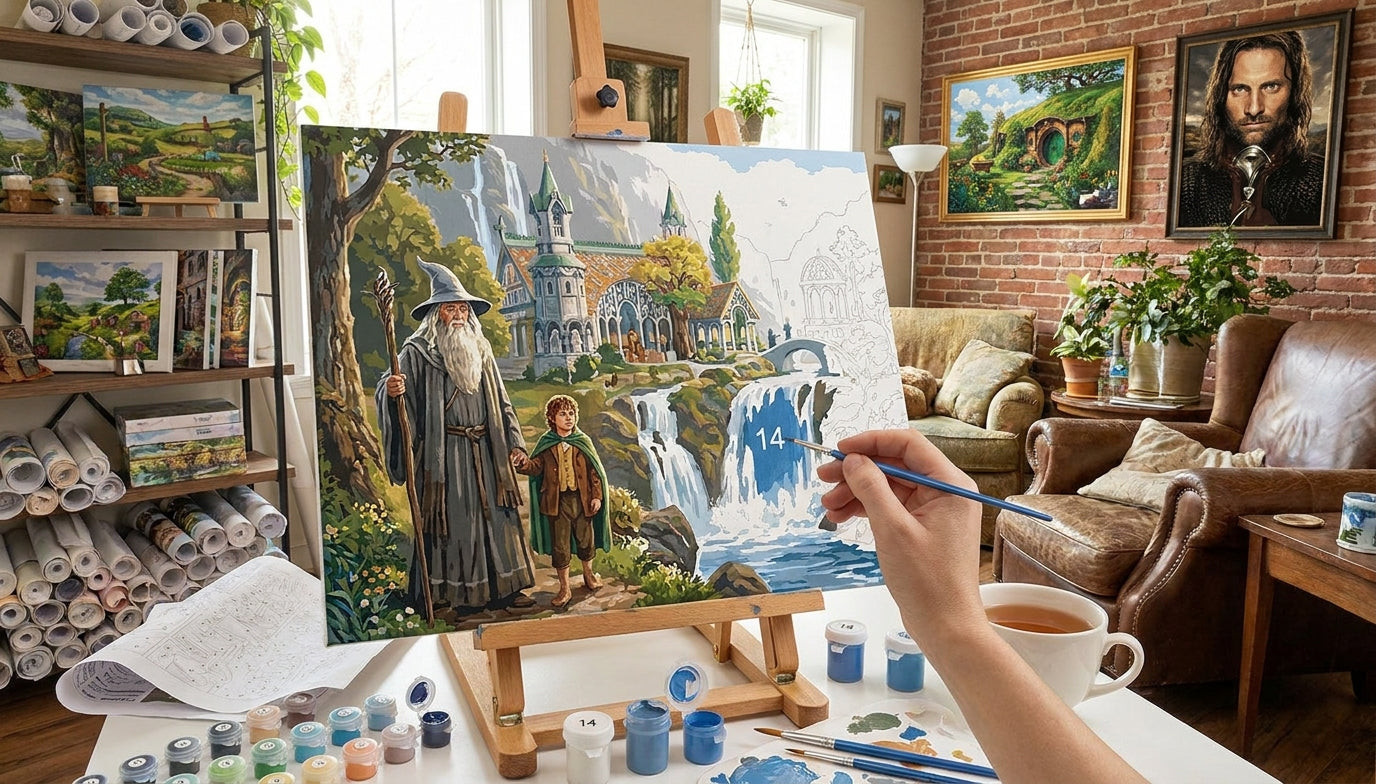 The Unexpected Journey: My First Lord of the Rings Paint by Numbers Experience