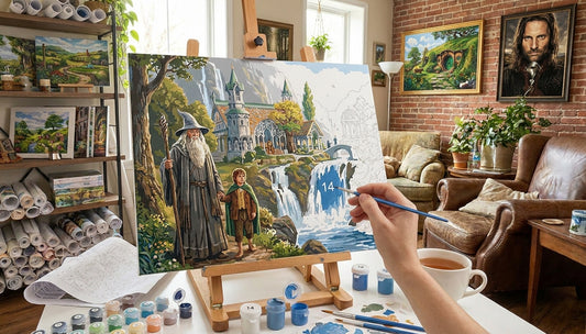 The Unexpected Journey: My First Lord of the Rings Paint by Numbers Experience