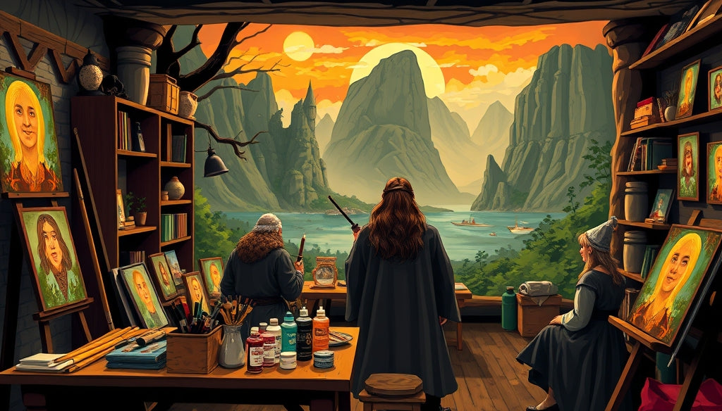 Christmas-Themed Paint by Numbers Kits for Gifts: Celebrate with The Lord of the Rings