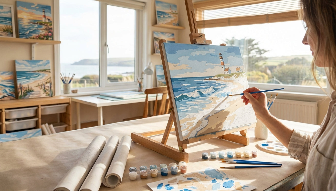 Ocean & Beach Paint by Numbers Kits: Transform Your Home Decor with Coastal Serenity