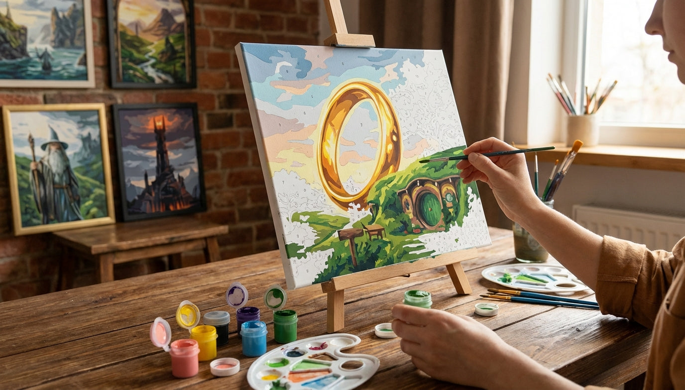 Unlock Your Creativity: Lord of the Rings Paint by Numbers Kits with High-Quality Acrylic Paint