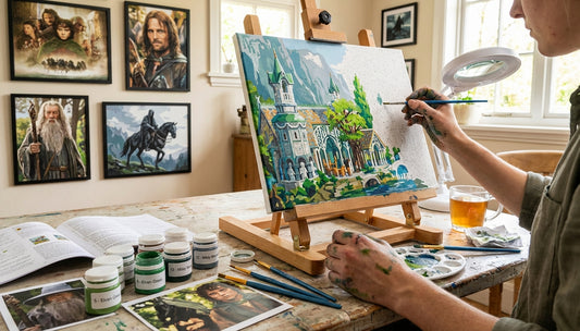 The Secret to Perfect LOTR Art: Paint by Numbers Kits with Extra Paint Colors