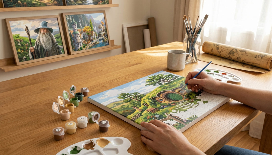 The Secret to Relaxation: Paint by Numbers Kits with High-Quality Acrylic Paint for LOTR Lovers