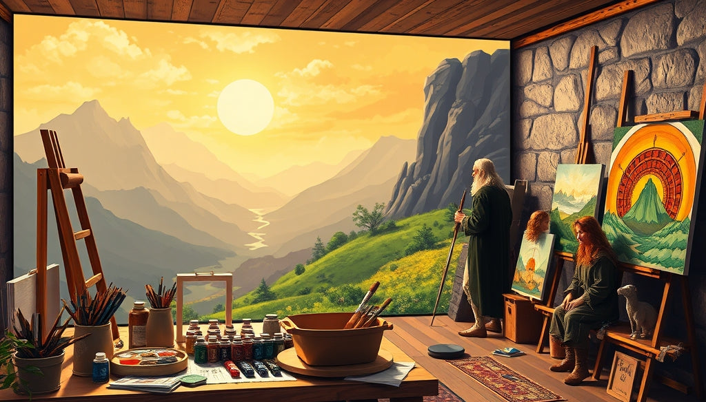Transform Your Home with High-Quality Paint by Numbers Kits Featuring Iconic Moments from The Lord of the Rings