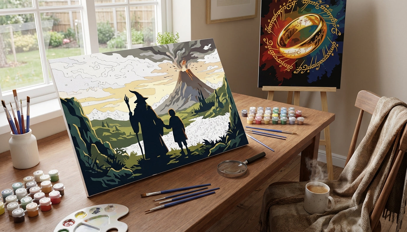 Warning: Lord of the Rings Paint by Numbers Kits Are Highly Addictive (In a Good Way!)