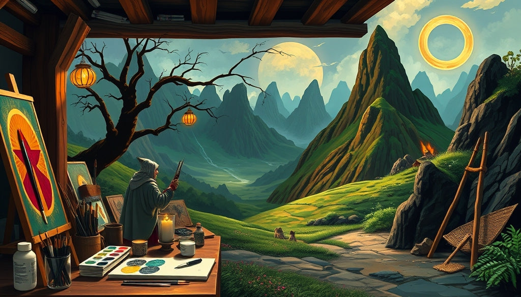 Beginner-Friendly Paint by Numbers Kits with Famous The Lord of the Rings Scenes