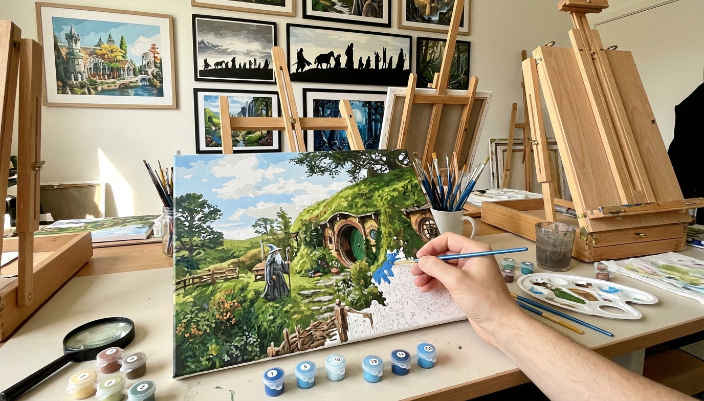 Beginner's Guide to Lord of the Rings Paint by Numbers Easy Steps to Epic Art