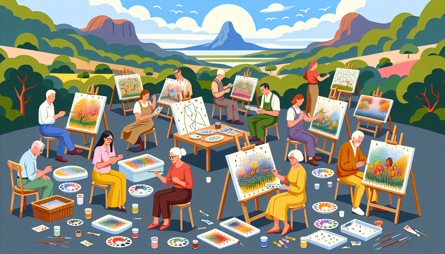 How Painting by Numbers Can Foster Creativity in Adults and Seniors