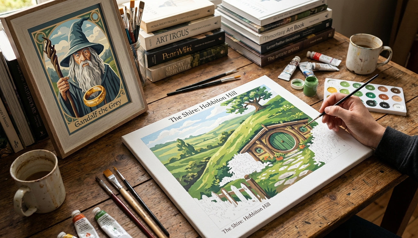 Cheap Lord of the Rings Paint by Numbers Kits for Beginners Who Love Middle-earth