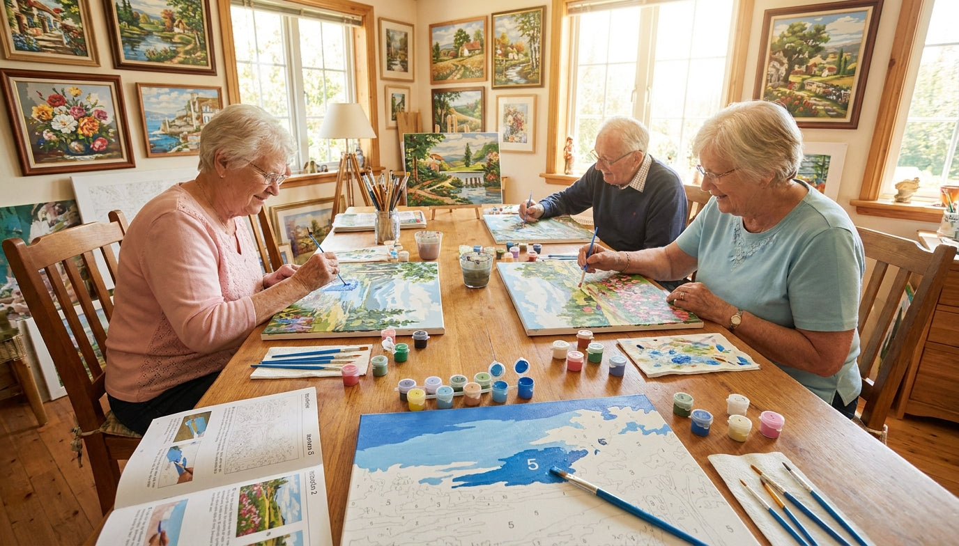 Best Easy PBN Kits for Seniors: Relax & Create